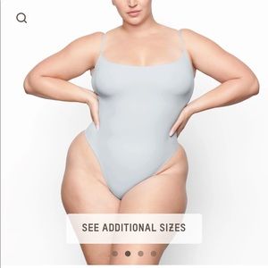 Brand New SKIMS Cami Thong Bodysuit in Sky size Small